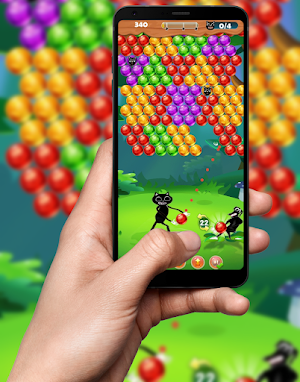 Cartoon Cat Bubble Shooter Screenshot 3