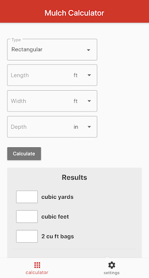 Mulch Calculator Screenshot 0