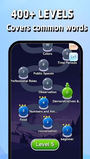 Word Rain:Game&Learn Languages Screenshot 3