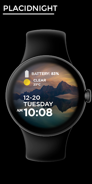 Placidnight - watch face Screenshot 0