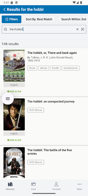 Bedford Public Library Screenshot 1
