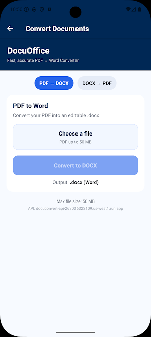 DocuOffice: PDF & Word Editor Screenshot 1