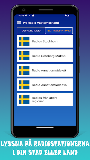 SR P4 Västernorrland Radio App Screenshot 2