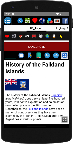 History of Falkland Islands Screenshot 1