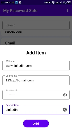 My Password Safe Screenshot 1