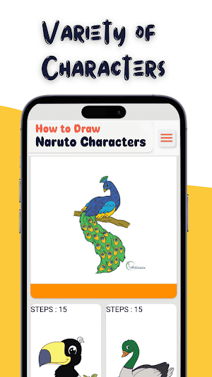 draw birds step by step Screenshot 3