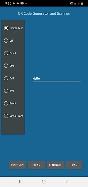 QR Generator and Scanner Screenshot 0