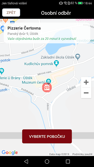 Pizzerie Čertovna Úštěk Screenshot 1