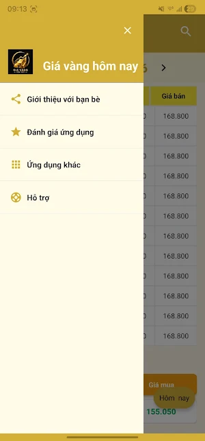 Giá vàng hôm nay Screenshot 2