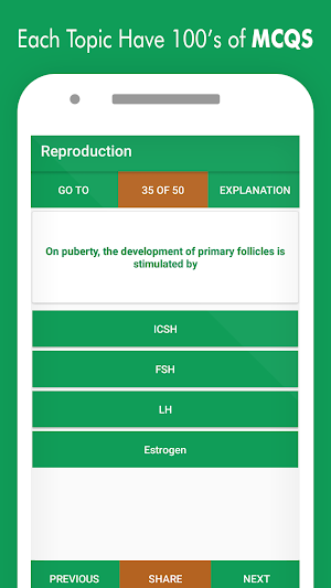 Biology MCQs with Answers and Explanations Screenshot 2