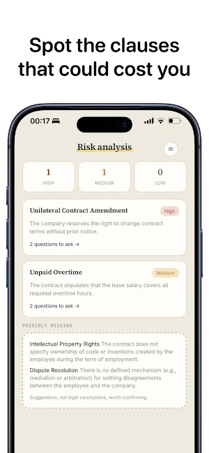 Contract Outlook Screenshot 2