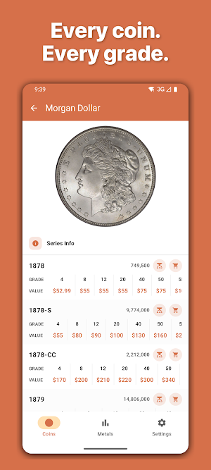 Price Guide - U.S. Coin Values Screenshot 0