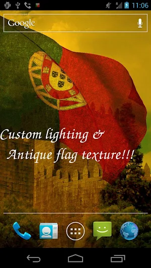 Portugal Flag Live Wallpaper Screenshot 2