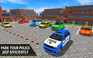 Police Jeep Spooky Stunt Parking 3D 3 Screenshot 0