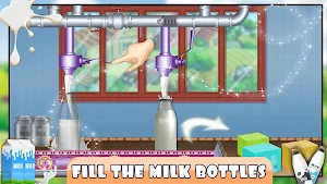 Dairy Farm Milk Factory: Cow Milking & Farming Screenshot 1