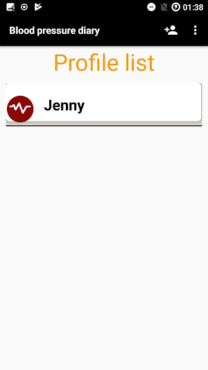 Blood pressure App Screenshot 0