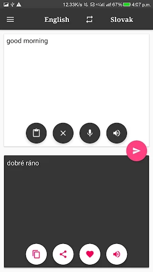 Slovak-English Translator Screenshot 2