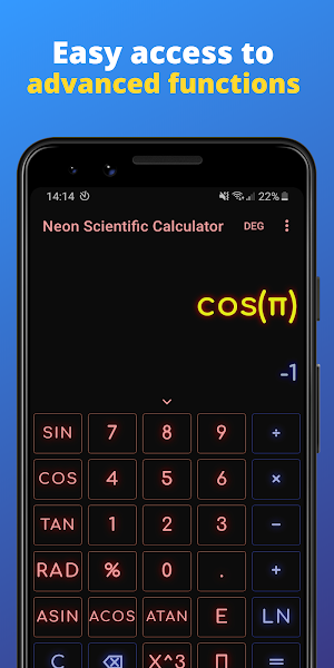 Scientific Calculator - Neon Edition Screenshot 0