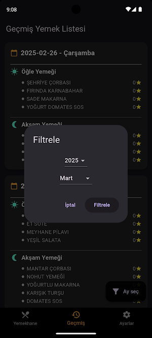 KÜN Yemek Listesi Screenshot 3
