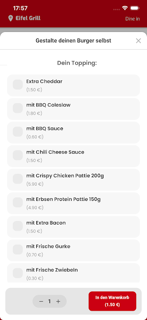 Eifel Grill Screenshot 3