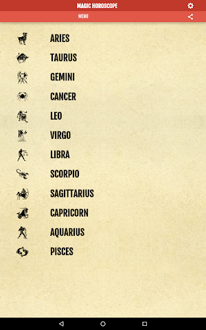 MAGIC HOROSCOPE Screenshot 3