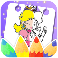Princess Peach coloring