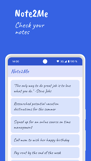Note2Me Screenshot 0