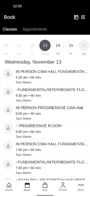 Tara Pilates Screenshot 1