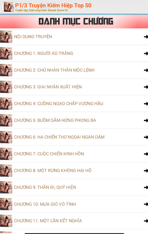 Truyện Kiếm Hiệp Top 50 Tuyển Tập phần 1/3 Screenshot 3