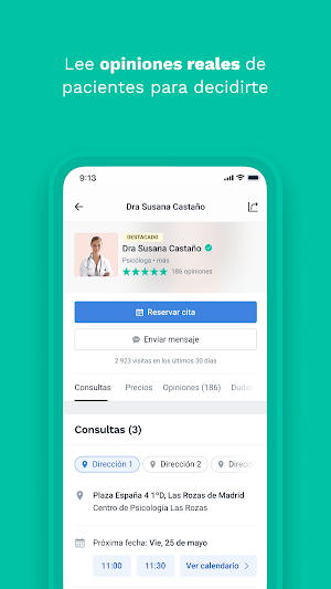 Doctoralia - Encuentra tu médico y reserva cita Screenshot 2