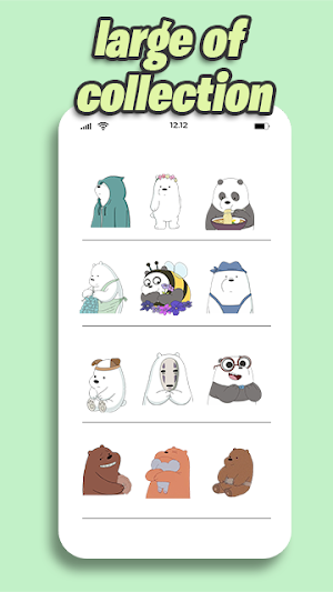 Bare bear Stickers WhatsApp Screenshot 1