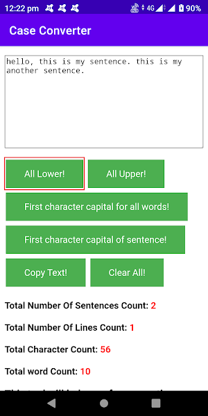 Case Converter Screenshot 0