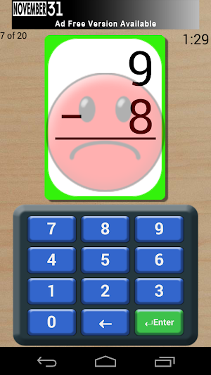 Math Flash Cards (Free) Screenshot 2