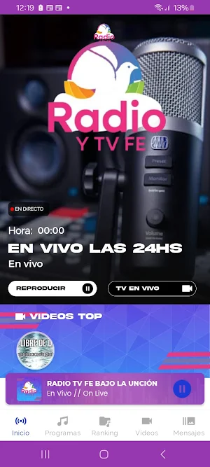 Radio Tv Fe Bajo La Unción Screenshot 0