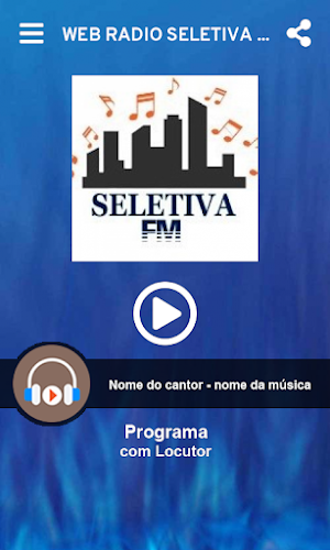 web radio seletiva fm Screenshot 1