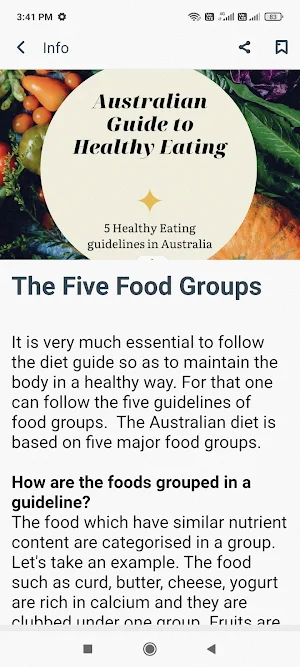 Australian Healthy Eat Guide Screenshot 2