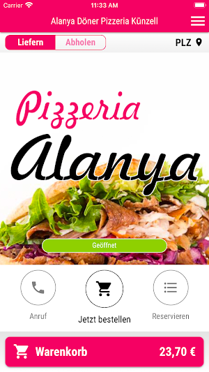 Alanya Döner Pizzeria Künzell Screenshot 0