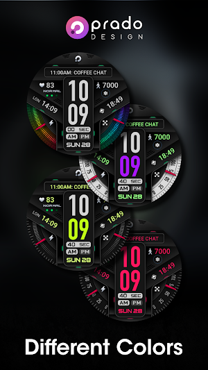 PRADO 58 Digital Watch Face Screenshot 3
