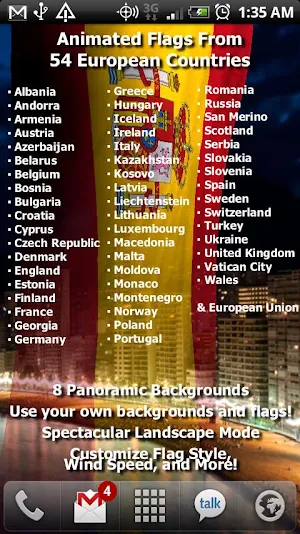 EU Flags Live Wallpaper Screenshot 1