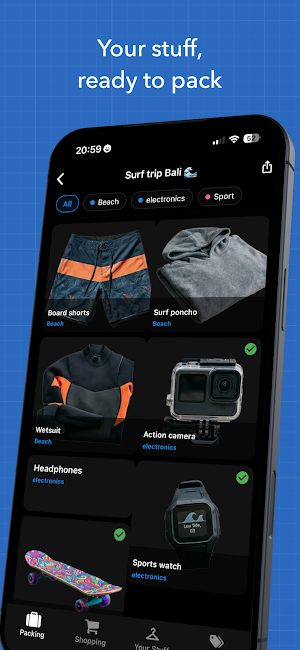 ezypack: Packing List & To-Do Screenshot 0