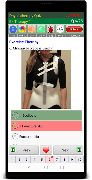 Physiotherapy Quiz Screenshot 1