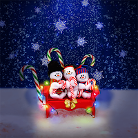 Cute Snowman - Wallpaper