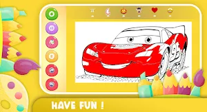 Cars Coloring Book Screenshot 2