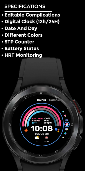 Night 60 - watch face Screenshot 3