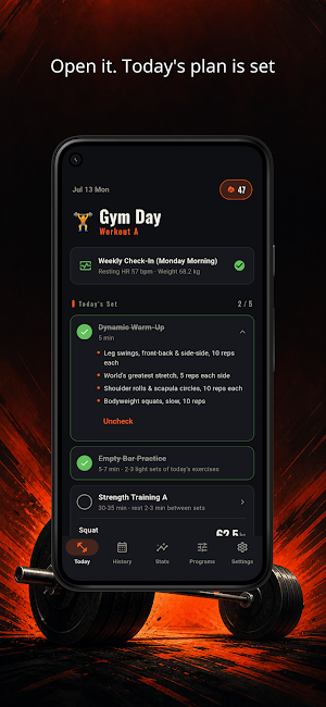Barbell 5x5 Lift Log - NIKUTAI Screenshot 0