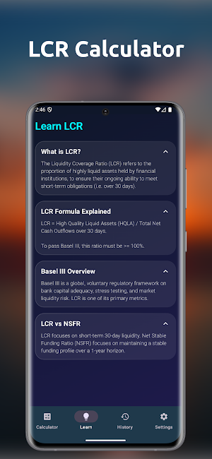 LCR Calculator-financial tools Screenshot 3