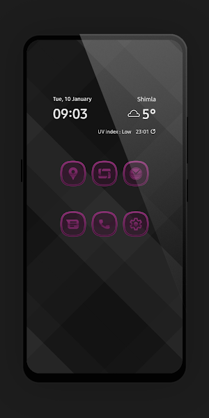 Matte Glass Pink Icon Pack Screenshot 0