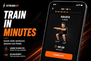 StrideUp: Home Workouts Screenshot 1