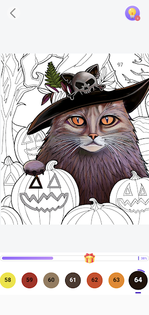 Cat Paint : Color by Number Screenshot 3
