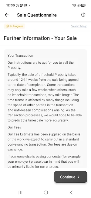 Willsons Solicitors Portal Screenshot 2